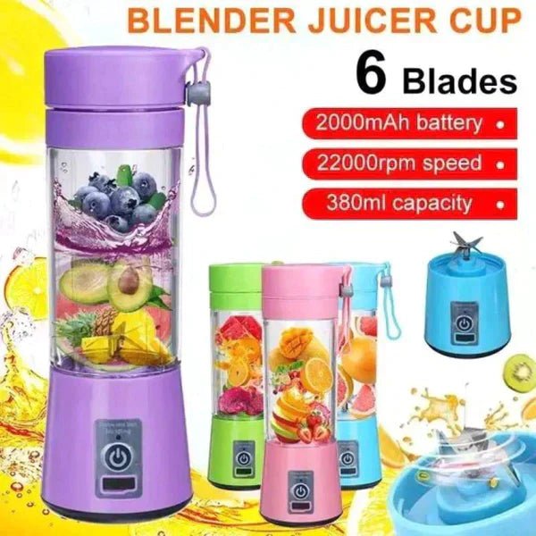 USB Rechargeable Juicer Blender 6 Blades - Ummati Essentials