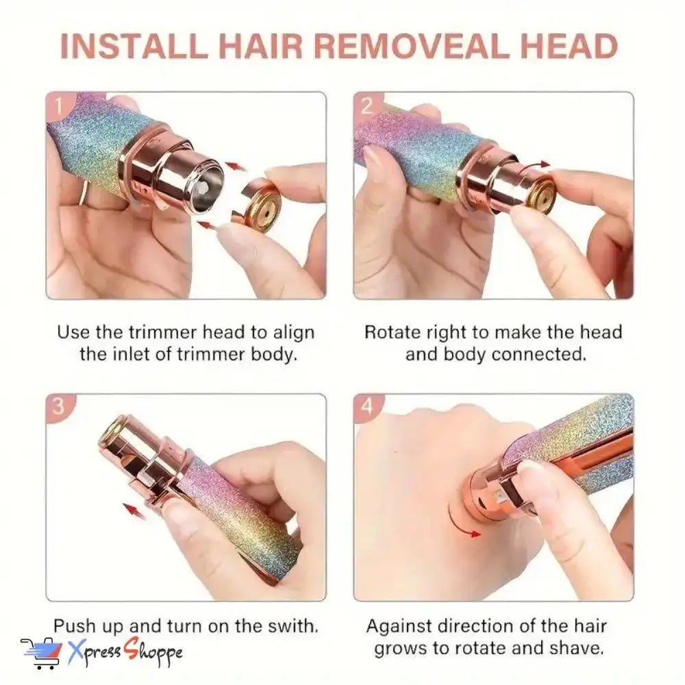 ✨ 2 - in - 1 Electric Eyebrow Trimmer & Facial Hair Remover for Women - Ummati Essentials