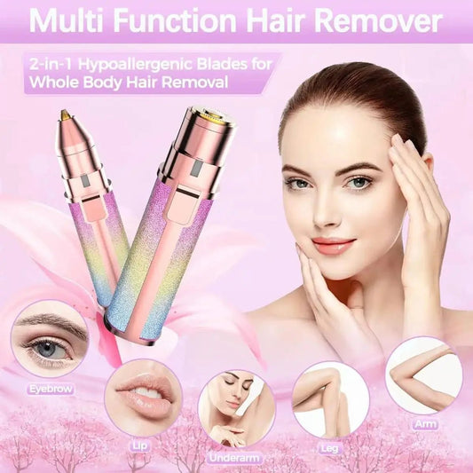 ✨ 2-in-1 Electric Eyebrow Trimmer & Facial Hair Remover for Women - Ummati_Essentials