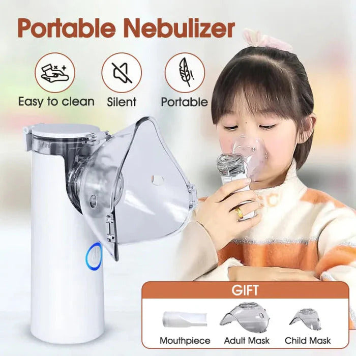 Portable Mesh Nebulizer Machine with Mask – Kids & Adults