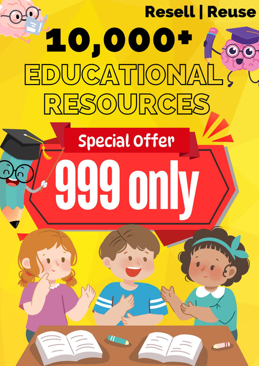 Kids Educational Resources Bundle | Preschool & Kindergarten Worksheets, Instant Download, Writing, Math, Reading, Affirmations