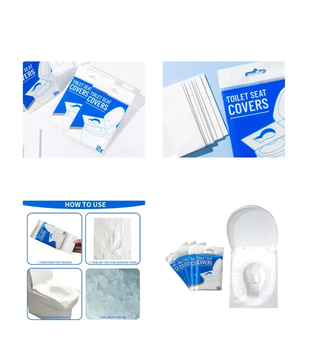 🔥FREE DELIVERY TODAY- Flushable Toilet Seat Covers (10 Pieces)