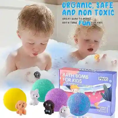 Bath Bombs for Kids with Toys Inside