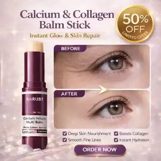 Calcium & Collagen Balm Stick | Remove Wrinkles, Smile Lines & Gives Hydration & Glow