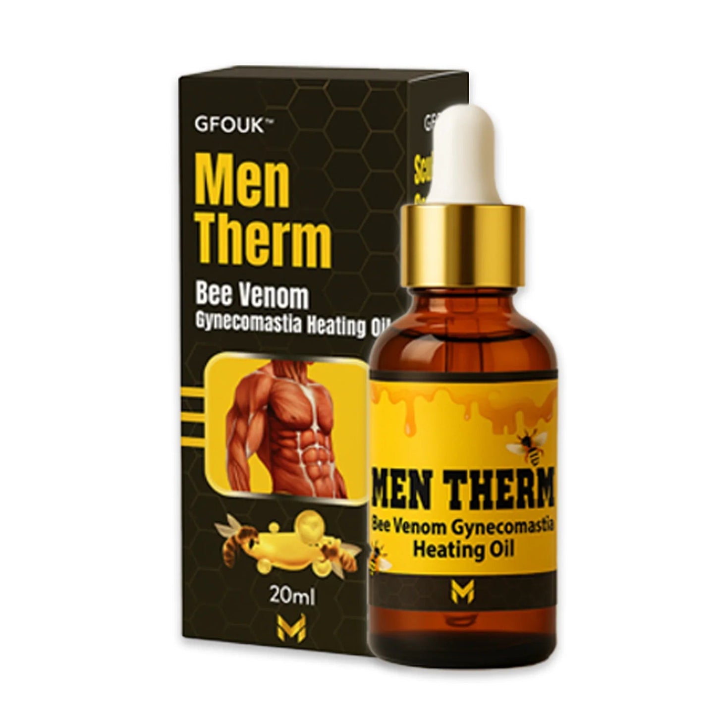 Chest Fat Bee Venom Gynecomastia Heating Oil - Ummati_Essentials