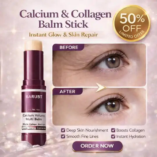 Calcium & Collagen Balm Stick | Remove Wrinkles, Smile Lines & Gives Hydration & Glow
