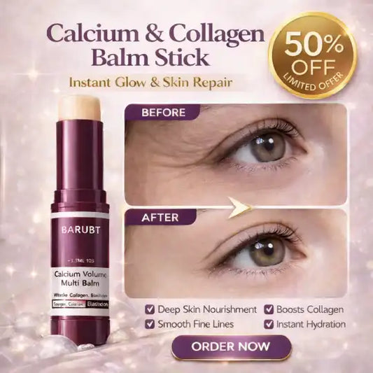 Calcium & Collagen Balm Stick | Remove Wrinkles, Smile Lines & Gives Hydration & Glow