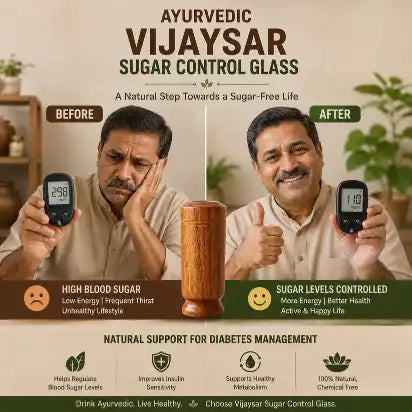 Ayurvedic Vijaysar Wood Sugar Control Glass