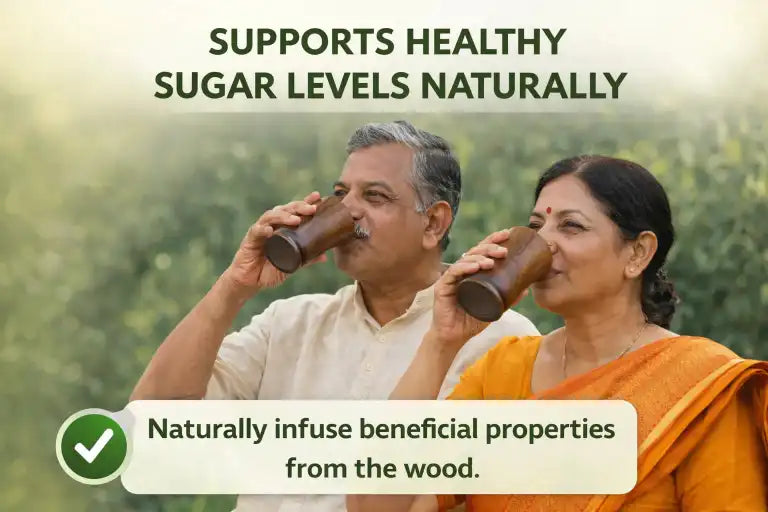 Ayurvedic Vijaysar Wood Sugar Control Glass