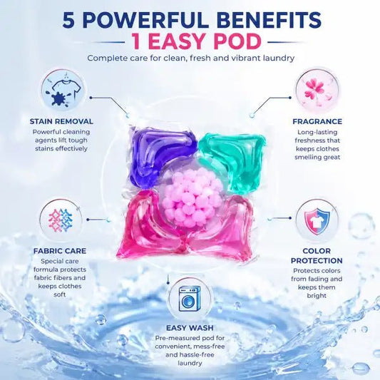 Ultra Clean 5 in 1 Liquid Laundry Pods(10pcs) - Ummati_Essentials
