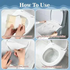 🔥FREE DELIVERY TODAY- Flushable Toilet Seat Covers (10 Pieces)