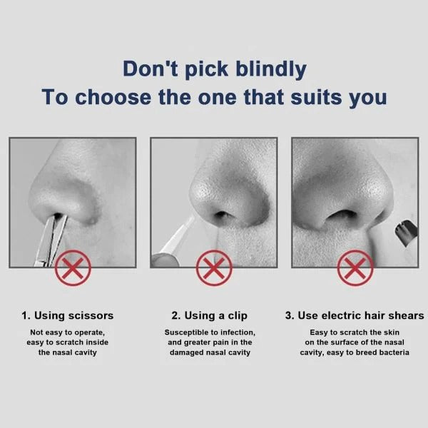 Manual Nose Hair Trimmer-2pcs Set