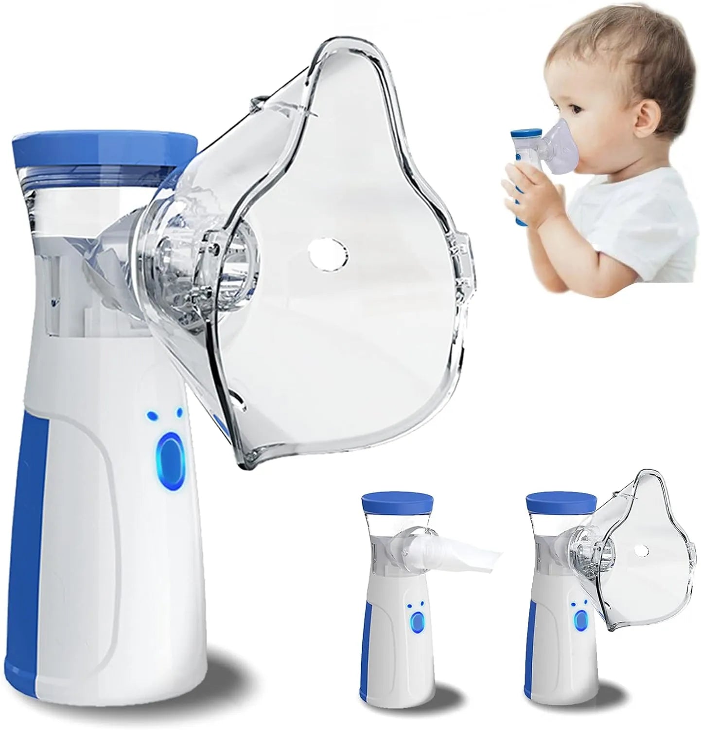 Portable Mesh Nebulizer Machine with Mask – Kids & Adults