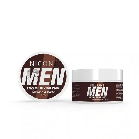 Niconi Men Enzyme De-Tan Pack For Face & Body (300g) - Ummati_Essentials